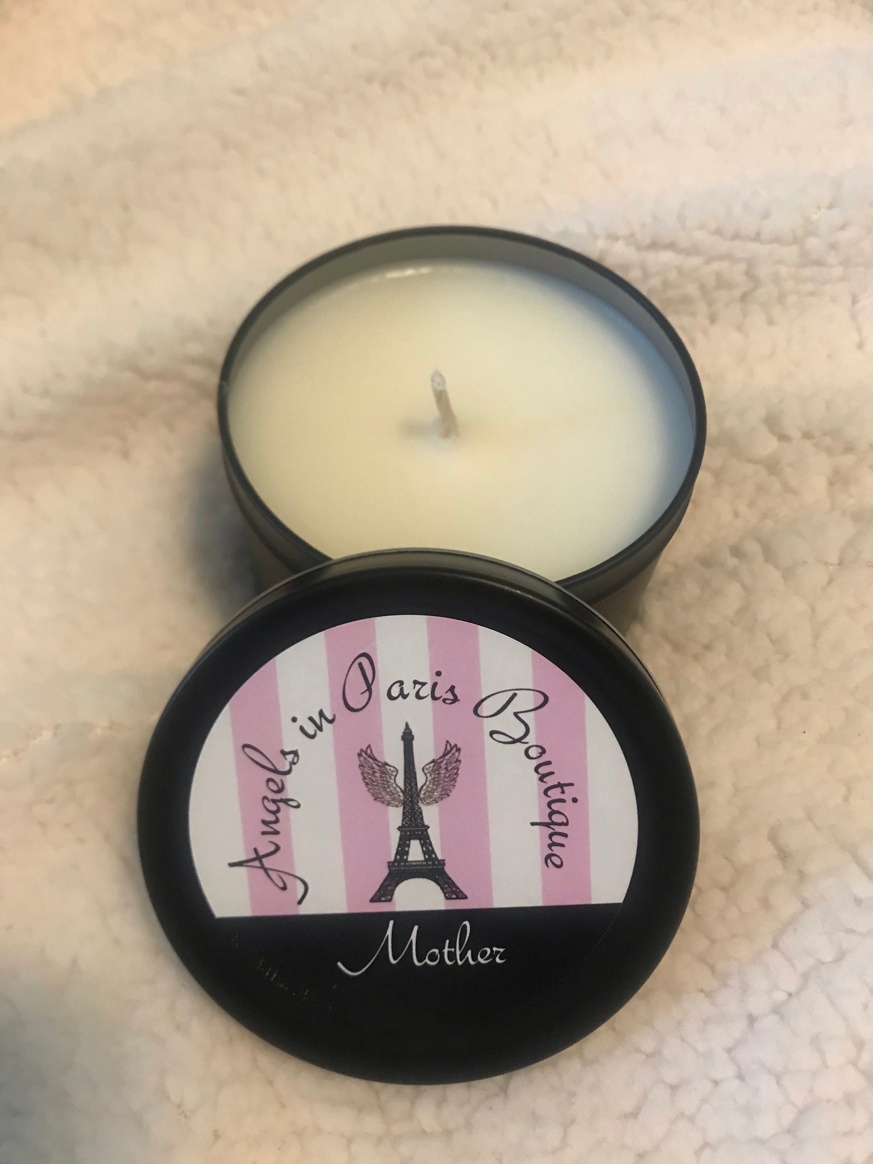 Wax and Oils Soy Wax Aromatherapy Scented Candles (Mother) 8 Ounces. Single