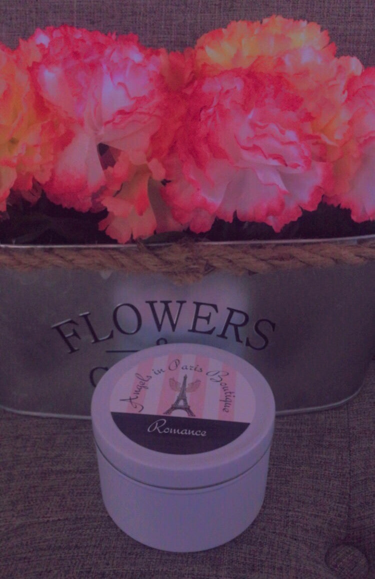 Wax and Oils Soy Wax Aromatherapy Scented Candles (Romance) 8 Ounces. Single