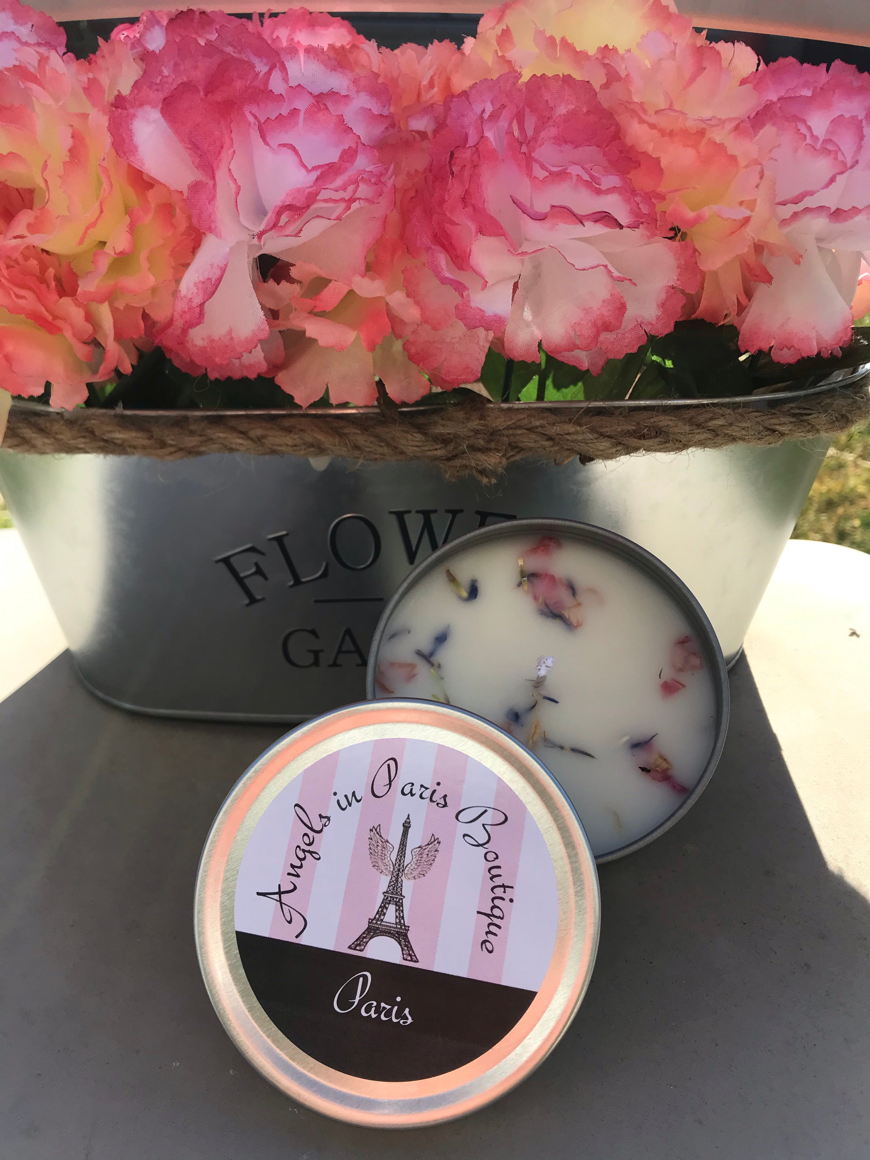 Wax and Oils Soy Wax Aromatherapy Scented Candles (Paris) 8 Ounces. Single