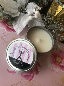 Wax and Oils Soy Wax Aromatherapy Scented Candles (Royal Tea) 8 Ounces. Single