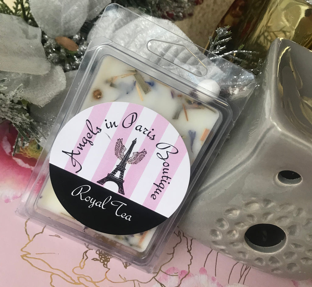 Wax and Oils Soy Wax Aromatherapy Scented Candles (Royal Tea Wax Melts) 2.36 Ounces. Single