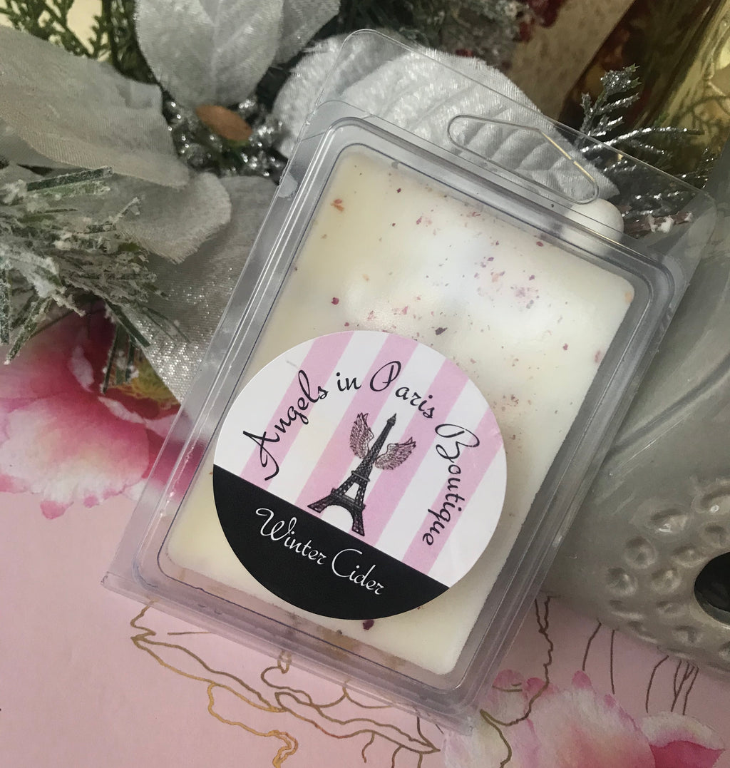 Wax and Oils Soy Wax Aromatherapy Scented Candles (Winter Cider Wax Melts) 2.36 Ounces. Single